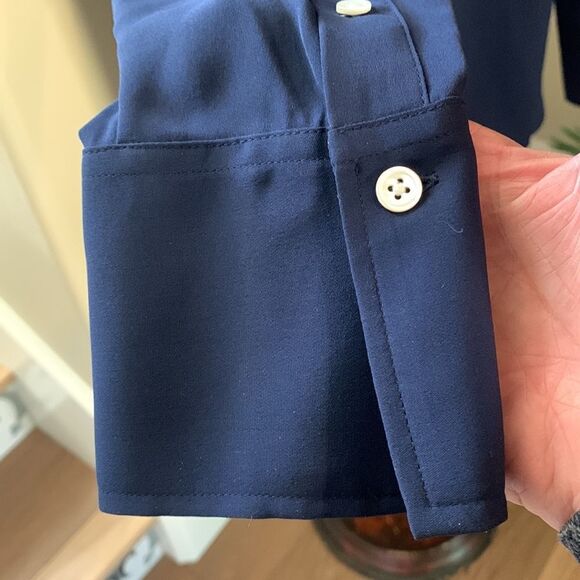 Ralph Lauren Polo Navy Blouse NWT - Picture 4 of 6